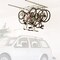 Saris Cycle Glide Ceiling Bike Rack, 4 Bike Hooks for Garage Ceiling, Adjustable Bike Hooks